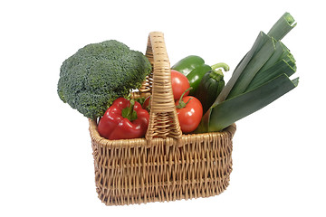 Image showing Vegetable filled basket