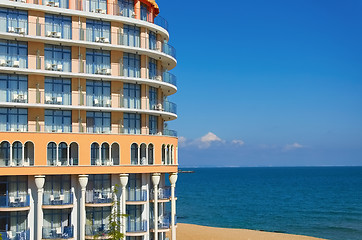 Image showing Building on the Shore