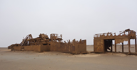 Image showing abandoned oil station