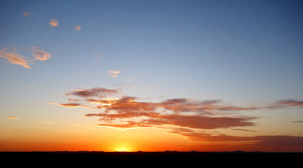 Image showing sunset sky