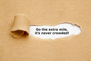 Image showing Go The Extra Mile Its Never Crowded