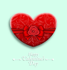 Image showing Celebration Background with Wishes for Valentines Day with Gift 