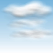 Image showing  Background Blue Sky Fluffy Clouds