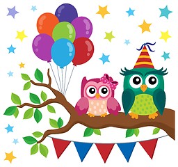 Image showing Party owls theme image 6