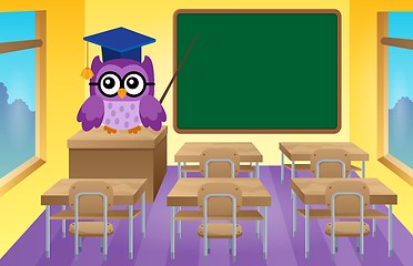 Image showing Stylized school owl theme image 9