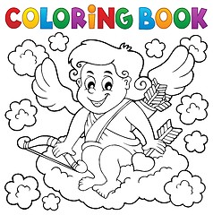 Image showing Coloring book with Cupid 3