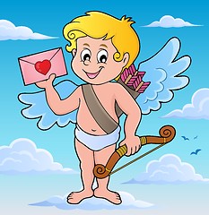 Image showing Cupid with envelope theme image 2