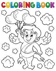 Image showing Coloring book with Cupid 6