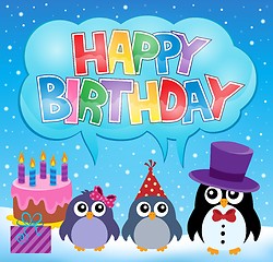 Image showing Party penguin theme image 7