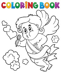 Image showing Coloring book with Cupid 8