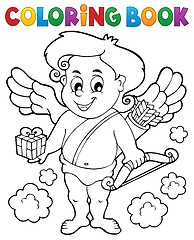 Image showing Coloring book with Cupid 9