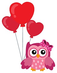 Image showing Valentine owl topic image 4