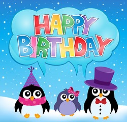 Image showing Party penguin theme image 6