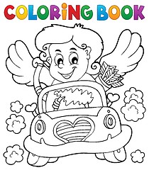 Image showing Coloring book with Cupid 4