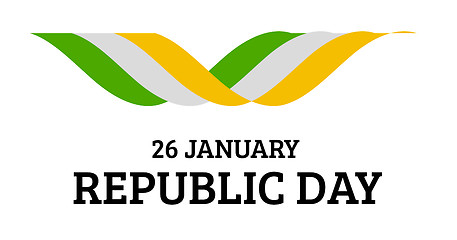 Image showing Indian Republic Day vector background with flag