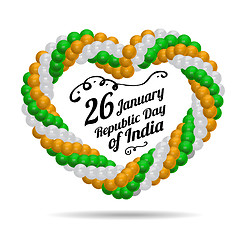 Image showing Indian Republic Day vector background with flag