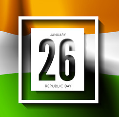 Image showing Indian Republic Day vector background