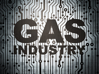 Image showing Industry concept: circuit board with Gas Industry