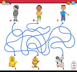 Image showing path maze illustration