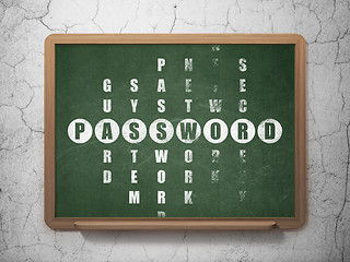 Image showing Safety concept: Password in Crossword Puzzle