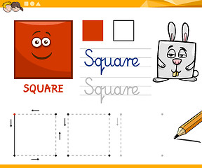 Image showing cartoon basic geometric shapes