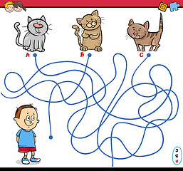 Image showing path maze activity illustration