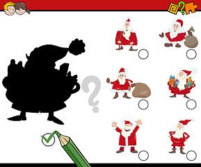 Image showing shadows activity with santa