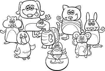 Image showing little pets coloring book