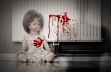 Image showing Abandoned doll