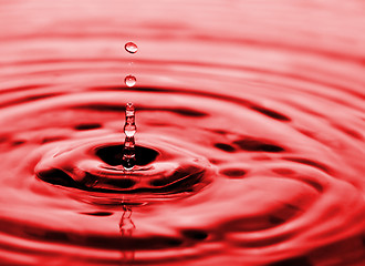 Image showing drops of water flowing relaxing image