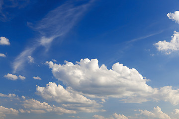 Image showing cumulus clouds in the sky