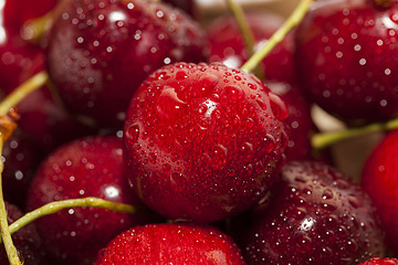 Image showing red ripe cherry