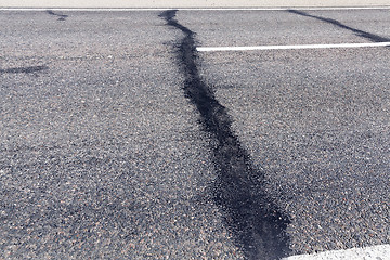 Image showing broken part of the road