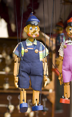 Image showing isolated wooden puppet