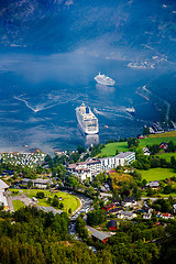 Image showing Geiranger fjord, Norway.