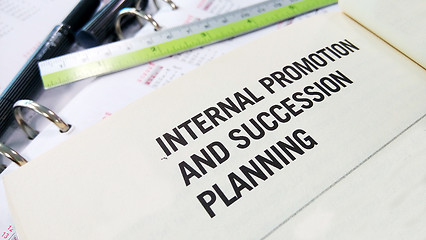 Image showing Internal promotion and succession planning