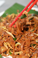Image showing Fried Penang Char Kuey Teow