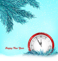 Image showing Happy New Year Background with Clock