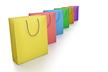 Image showing color paper bags