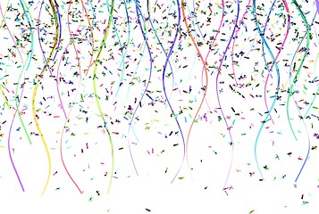 Image showing falling color confetti