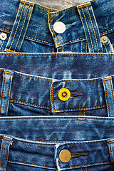 Image showing front of blue jeans