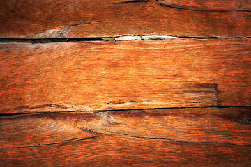 Image showing detail of oak wood vintage wall