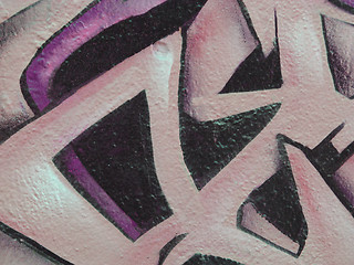 Image showing abstract pink graffiti detail