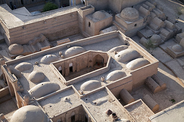 Image showing Aerial view of old town in Khiva, Uzbekistan