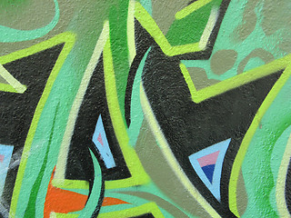 Image showing abstract colored graffiti