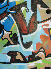 Image showing abstract colored graffiti