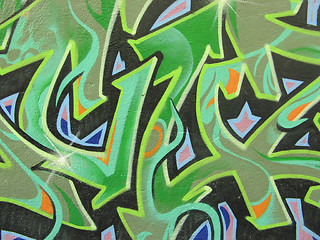 Image showing abstract colored graffiti