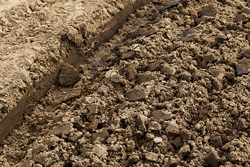 Image showing plowed agricultural field