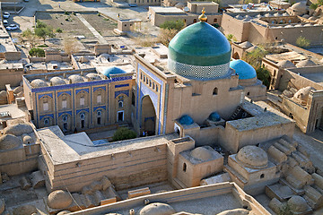 Image showing Aerial view of old town in Khiva, Uzbekistan