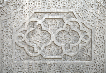 Image showing Fine plaster work mosaic in Khiva